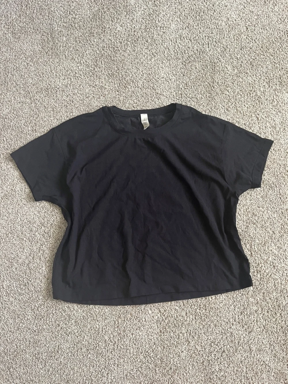 lululemon athletica Black Short Sleeve Crew Tee
